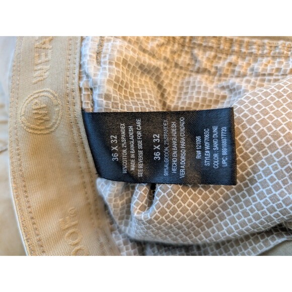 Mens Weatherproof Made for Adventure Beige Khaki Pants 36x32 Outdoor Work - Picture 9 of 9